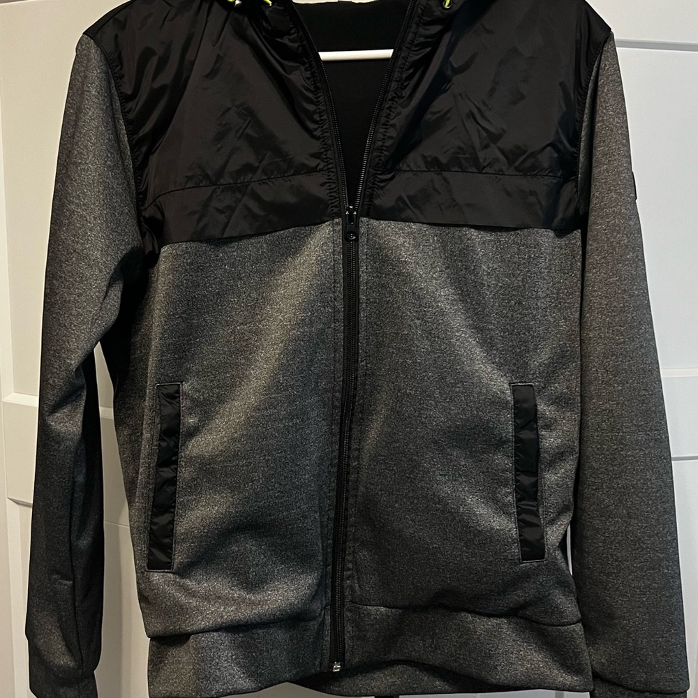 EMF shield protection zip hoodie black and grey